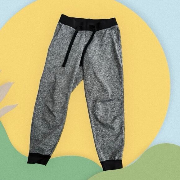 JUSTICE leggings/joggers, black  & heather gray, pockets, Girls size 6 - Picture 1 of 6